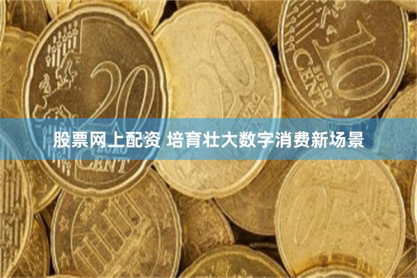 股票网上配资 培育壮大数字消费新场景