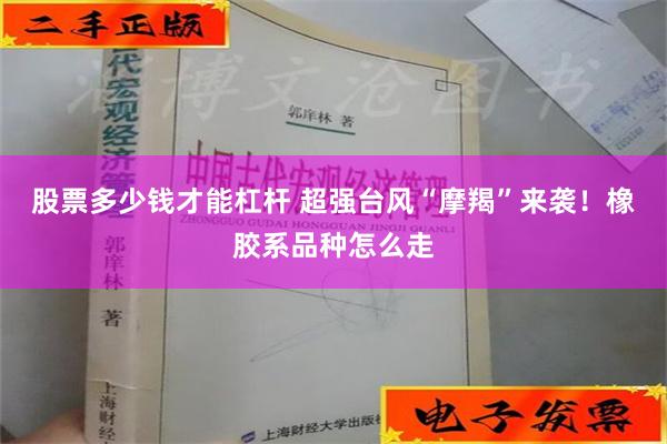 股票多少钱才能杠杆 超强台风“摩羯”来袭！橡胶系品种怎么走