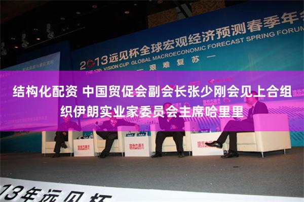 结构化配资 中国贸促会副会长张少刚会见上合组织伊朗实业家委员会主席哈里里