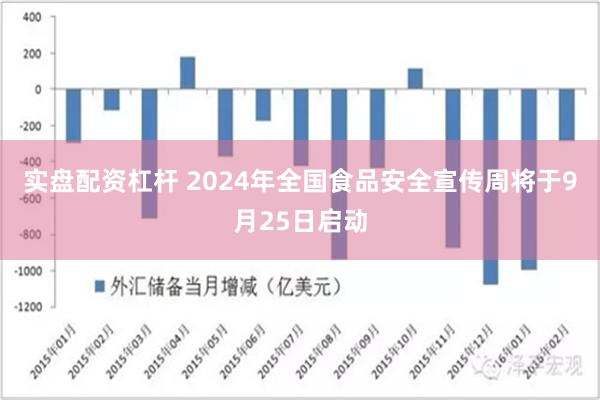 实盘配资杠杆 2024年全国食品安全宣传周将于9月25日启动