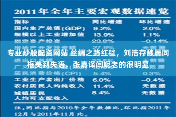 专业炒股配资网站 丝绸之路红毯，刘浩存魏晨同框美到失语，张嘉译闫妮老的很明显