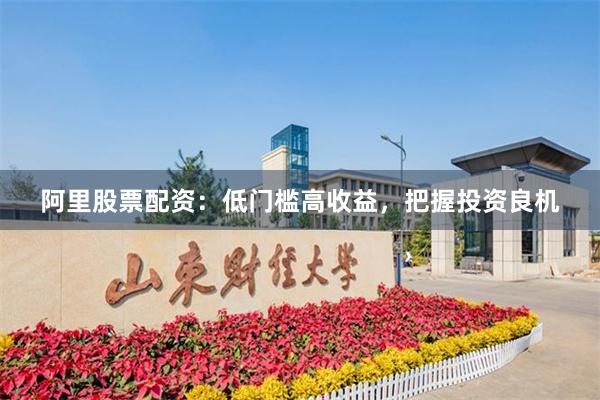 阿里股票配资：低门槛高收益，把握投资良机