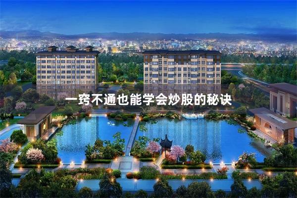一窍不通也能学会炒股的秘诀