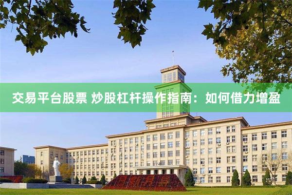交易平台股票 炒股杠杆操作指南：如何借力增盈