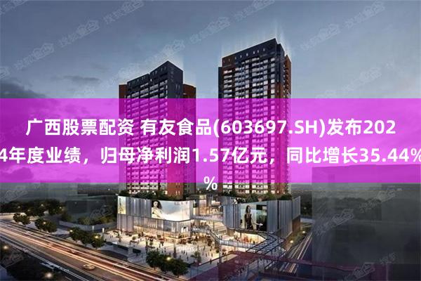 广西股票配资 有友食品(603697.SH)发布2024年度业绩，归母净利润1.57亿元，同比增长35.44%