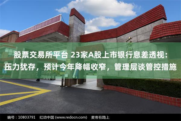 股票交易所平台 23家A股上市银行息差透视：压力犹存，预计今年降幅收窄，管理层谈管控措施