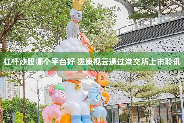 杠杆炒股哪个平台好 拨康视云通过港交所上市聆讯
