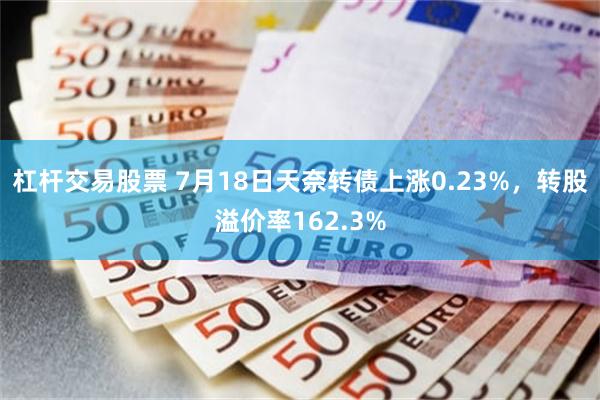 杠杆交易股票 7月18日天奈转债上涨0.23%，转股溢价率162.3%